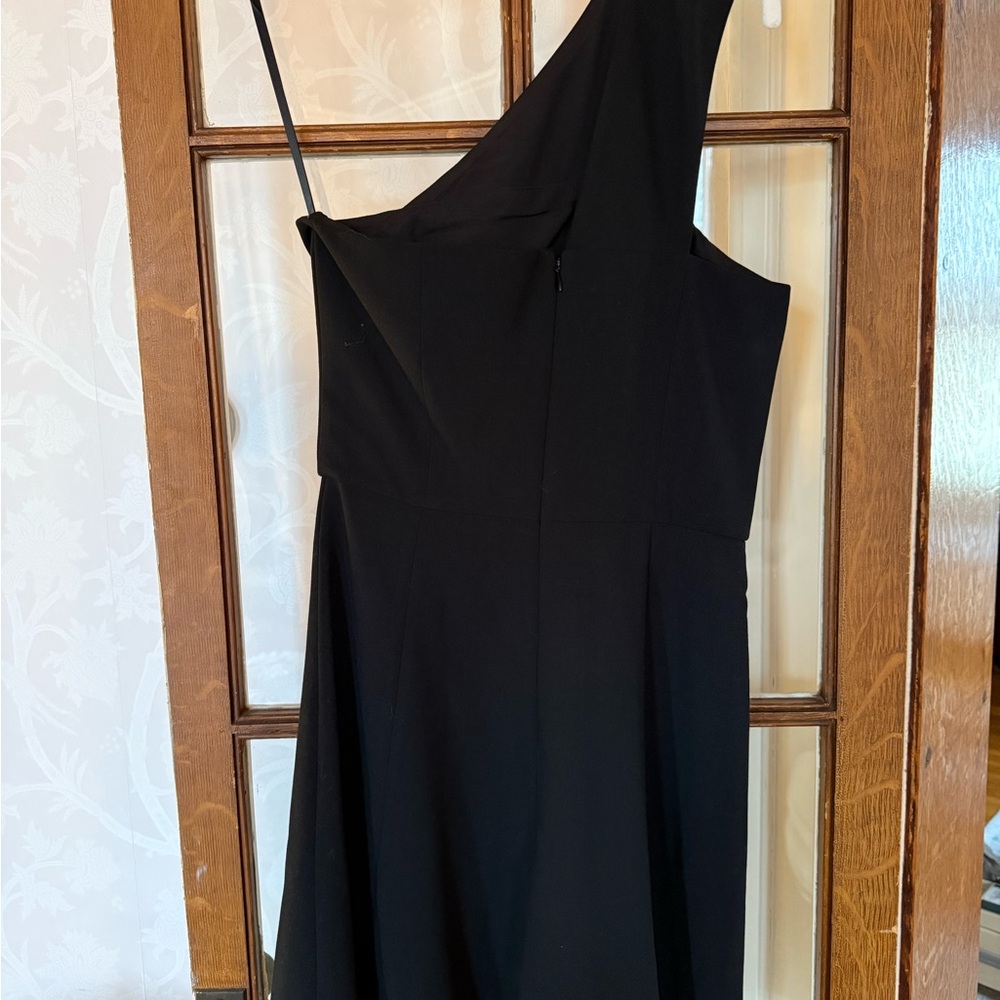 French Connection Chic Black One-Shoulder Dress